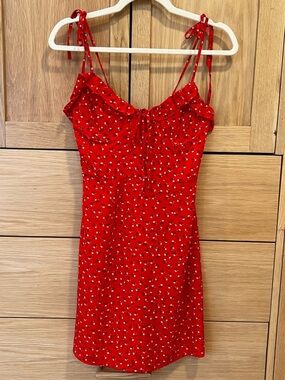 beacall mini dress red strapless open back dress Beacall Mini Dress | Red